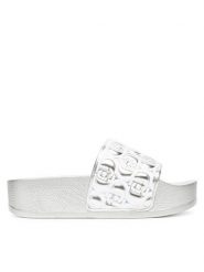 Liu Jo Klapki Mykonos 01 BA5097 EX252 Srebrny. Szare klapki damskie Liu Jo, bez wzorów, z tworzywa sztucznego, bez obcasa. Za 289.99 zł.