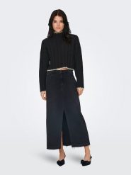 ONLY Sweter w kolorze czarnym rozmiar: XS. Czarne golfy damskie Only, xs, bez wzorów, ze splotem, bez ramiączek. Za 87.40 zł.