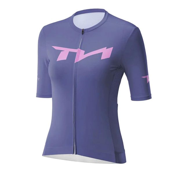 Koszulka kolarska na rower rozpinana. Białe bluzki sportowe damskie ROCKBROS, l, z materiału, bez kołnierzyka, bez ramiączek. Za 199.99 zł.
