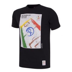 Koszulka dla dorosłych - Plakat Mistrzostw Świata Korea-Japonia 2002 - Czarny. Czarne t-shirty sportowe męskie COPA FOOTBALL, xl, bez ramiączek, do piłki nożnej. Za 211.91 zł.