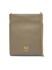 PINKO Torebka Flat Satchel AI 25-26 PCPL 105352 A0QO Szary. Szare torebki klasyczne damskie Pinko, bez wzorów, ze skóry, bez dodatków. Za 1,059.00 zł.