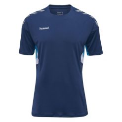 T-shirt Hummel Tech Move dla mężczyzn - Komfort i Styl. Niebieskie t-shirty męskie HUMMEL, m, bez wzorów, bez kołnierzyka. Za 139.99 zł.