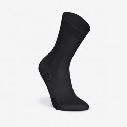 Skarpety piłkarskie podwyższone Kipsta Viralto II MiD antypoślizgowe. Czarne skarpetki męskie KIPSTA, bez wzorów, z dzianiny. Za 39.99 zł.