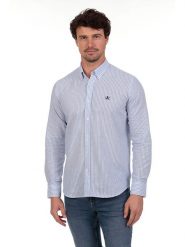 The Time of Bocha Koszula - Regular fit - w kolorze błękitnym rozmiar: XL. Niebieskie koszule męskie The Time of Bocha, xl, bez wzorów, z bawełny, bez kołnierzyka, bez ramiączek. Za 122.96 zł.