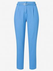 More & More Spodnie w kolorze niebieskim rozmiar: 40. Niebieskie spodnie materiałowe damskie MORE & MORE, bez wzorów, z materiału, z podwyższonym stanem. Za 95.92 zł.