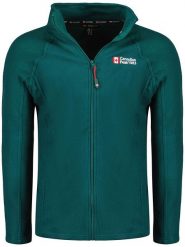 Canadian Peak Kurtka polarowa "Tugeak" w kolorze ciemnozielonym rozmiar: XXL. Zielone kurtki męskie Canadian Peak, xxl, bez wzorów, z materiału, bez kaptura. Za 87.19 zł.