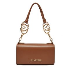 Torebka LOVE MOSCHINO. Brązowe torebki klasyczne damskie Love Moschino, bez wzorów, bez dodatków. Za 439.99 zł.
