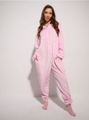 Piżama onesie Hello Kitty - różowy. Czerwone piżamy damskie Sinsay, l, bez wzorów, bez ramiączek. Za 89.99 zł.