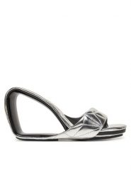 United Nude Klapki Mobius Hi 10001902188 Srebrny. Szare klapki damskie United Nude, bez wzorów, ze skóry, bez obcasa. Za 969.99 zł.