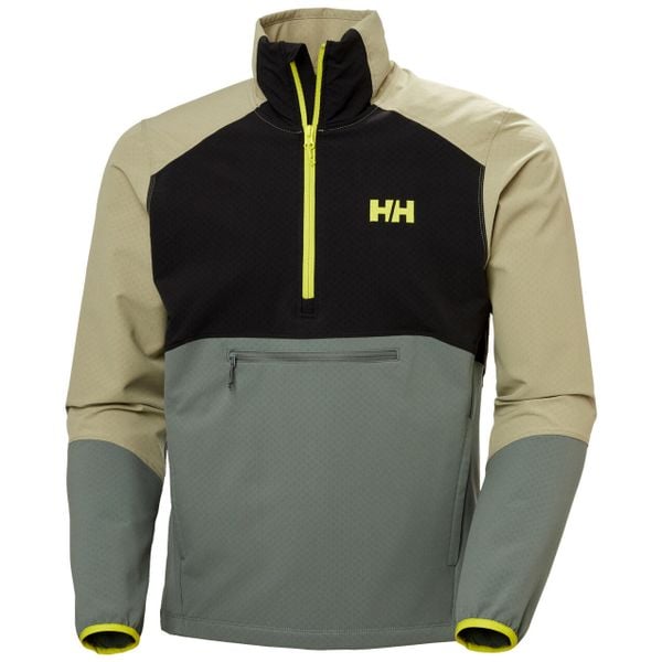 Kurtka wodoodporna Helly Hansen Cascade Shield. Zielone kurtki męskie Helly Hansen, bez wzorów, z softshellu, sportowe, bez kaptura. Za 680.50 zł.