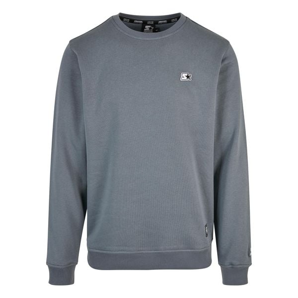 Sweter z okrągłym dekoltem Starter Essential. Niebieskie swetry męskie Starter, na zimę, m, bez wzorów, bez kołnierzyka. Za 280.50 zł.