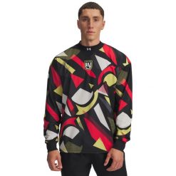 Bluza Under Armour 96 Terrace. Czarne bluzy bez kaptura męskie Under Armour, l, z materiału. Za 299.95 zł.