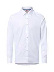 Finshley & Harding koszula biznesowa Mężczyźni Slim Fit Bawełna biały, 45. Białe koszule męskie Finshley & Harding, m, bez wzorów, z bawełny, bez kołnierzyka, bez ramiączek. Za 159.95 zł.