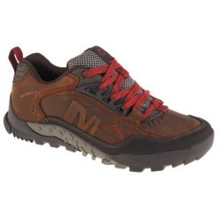 Buty trekkingowe męskie Merrell Annex Trak. Brązowe buty trekkingowe męskie MERRELL, z gumy, bez zapięcia, trekkingowe. Za 649.99 zł.