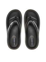 KARL LAGERFELD Japonki Skoona II KL85025 Czarny. Czarne klapki damskie Karl Lagerfeld, bez wzorów, z tworzywa sztucznego, bez obcasa. Za 249.99 zł.