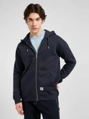 MESKA BLUZA LEE WW FULL ZIP HOODIE REBEL NAVY 112372339. Niebieskie bluzy z kapturem męskie Lee, s. Za 149.99 zł.