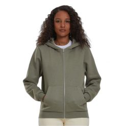 Damska bluza z kapturem zapinana na zamek Urban Classics. Zielone bluzy z kapturem damskie Urban Classics, z materiału. Za 206.00 zł.