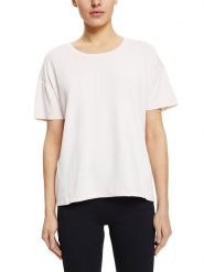 ESPRIT Koszulka funkcyjna w kolorze jasnoróżowym rozmiar: XS. Różowe t-shirty damskie Esprit, xs, bez wzorów, z materiału, bez kołnierzyka. Za 43.88 zł.