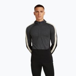 Bluza termoaktywna męska icebreaker Merino 200 Oasis+ LS Half Zip Hoodie. Szare bluzy bez kaptura męskie Icebreaker, m. Za 548.25 zł.