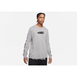 Koszulka sportowa męska Nike Air Jordan Jumpman. Szare t-shirty sportowe męskie Nike, m, bez ramiączek. Za 273.00 zł.