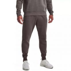 Spodnie dresowe męskie Under Armour Rival Fleece Joggers. Zielone spodnie dresowe męskie Under Armour, bez wzorów, z dresówki. Za 169.99 zł.