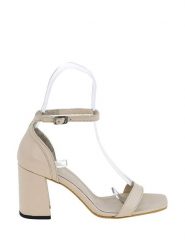 Lizza Shoes Skórzane sandały w kolorze kremowym rozmiar: 40. Brązowe sandały damskie Lizza Shoes, bez wzorów, ze skóry, bez obcasa, na koturnie. Za 153.71 zł.