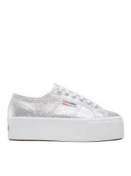 Superga Tenisówki 2790 Lame S61174W Srebrny. Szare trampki i tenisówki damskie Superga, bez wzorów, z materiału. Za 239.99 zł.
