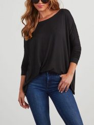 Milan Kiss Koszulka w kolorze czarnym rozmiar: M. Czarne bluzki damskie Milan Kiss, m, bez wzorów, bez kołnierzyka. Za 127.65 zł.