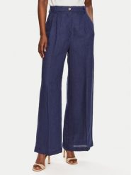 ViCOLO Spodnie materiałowe TB0793 Granatowy Relaxed Fit. Niebieskie spodnie materiałowe damskie ViCOLO, bez wzorów, z materiału. Za 299.99 zł.