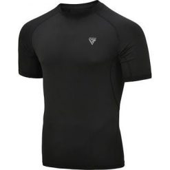 Koszulka kompresyjna RDX T15 Rash Guard. Czarne t-shirty sportowe męskie RDX SPORTS, s, z materiału, bez ramiączek. Za 129.99 zł.