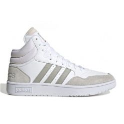 Buty adidas Hoops 3.0 Mid M HP7940 białe. Białe buty sportowe na co dzień męskie ze skóry, bez zapięcia. Za 446.54 zł.