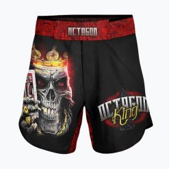 Spodenki treningowe męskie Octagon King 2 MMA. Czarne szorty męskie OCTAGON, bez kołnierzyka. Za 149.99 zł.