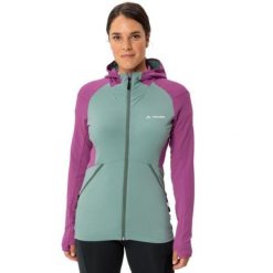 Bluza trekkingowa damska Vaude Scopi Fleece polarowa. Zielone bluzy bez kaptura damskie Vaude, s, z elastanu. W wyprzedaży za 439.00 zł.