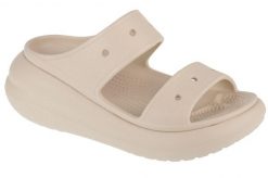 Sandały CROCS CRUSH SANDAL Beżowy. Szare sandały damskie Crocs, bez wzorów, z gumy, bez obcasa. Za 313.00 zł.