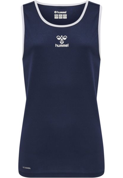 Koszulka dziecięca Hummel Basket. Niebieskie koszulki dziewczęce HUMMEL, bez wzorów, z materiału, bez ramiączek. Za 139.50 zł.