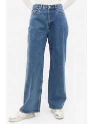 Monki Dżinsy - Comfort fit - w kolorze niebieskim rozmiar: W24. Niebieskie jeansy damskie Monki, z podwyższonym stanem. Za 60.99 zł.