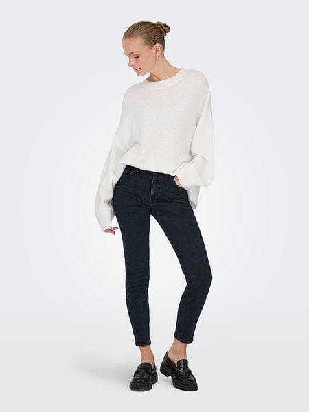 JDY Sweter w kolorze białym rozmiar: L. Białe swetry klasyczne damskie JDY, l, bez kołnierzyka. Za 75.34 zł.