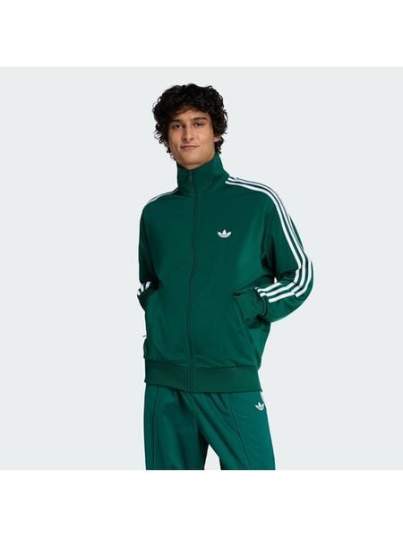 Adidas Bluza Firebird KD8314 Zielony Loose Fit. Zielone bluzy bez kaptura męskie Adidas, m, z syntetyku. Za 328.99 zł.