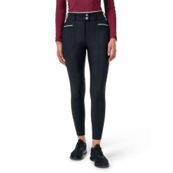 Damskie spodnie jeździeckie o średniej przyczepności Equestrian Stockholm. Niebieskie spodnie materiałowe damskie EQUESTRIAN STOCKHOLM, bez wzorów, z materiału, eleganckie. Za 817.60 zł.