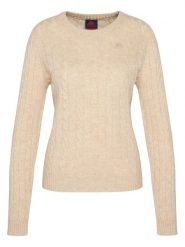 Robe di Kappa Sweter Jolie 65116CW Beżowy Regular Fit. Brązowe swetry klasyczne damskie Robe di Kappa, m, z wełny, bez kołnierzyka. Za 249.99 zł.