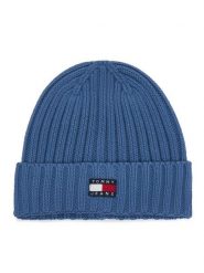 Tommy Hilfiger Czapka Heritage AW0AW18979 Niebieski. Niebieskie czapki zimowe damskie Tommy Hilfiger, z bawełny. Za 149.99 zł.