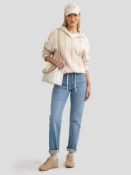 Bluza damska rozpinana z kapturem kremowa Grala 103. Białe bluzy z kapturem damskie Big Star, l, z bawełny. Za 249.99 zł.