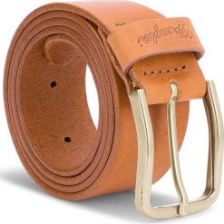 Pasek Męski WRANGLER - Refine Belt W0B65U181 85 Cognac. Brązowe paski męskie Wrangler, bez wzorów, ze skóry. W wyprzedaży za 159.00 zł.