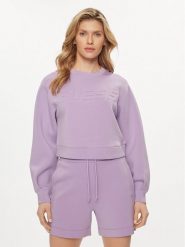 Guess Bluza Cindra V3BQ15 K7UW2 Fioletowy Regular Fit. Fioletowe bluzy bez kaptura damskie Guess, xl, z wiskozy. Za 309.99 zł.