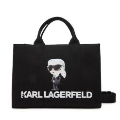 Torebka KARL LAGERFELD. Czarne torebki klasyczne damskie Karl Lagerfeld, bez wzorów, bez dodatków. Za 419.99 zł.