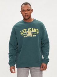 Lee Bluza Varsity 112349109 Zielony Regular Fit. Zielone bluzy bez kaptura męskie Lee, m, z bawełny. Za 209.99 zł.