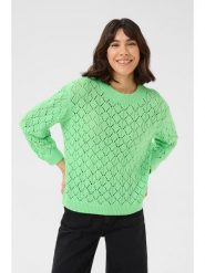 Kaffe Sweter w kolorze zielonym rozmiar: XL. Zielone swetry klasyczne damskie Kaffe, xl, bez kołnierzyka. Za 69.99 zł.