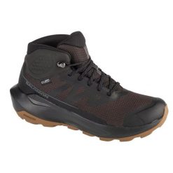 Buty Salomon Elixir Tour Mid Wp 475778 brązowe z membraną. Brązowe buty trekkingowe męskie z gumy, bez zapięcia. Za 675.50 zł.