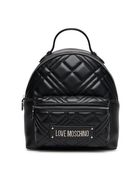 LOVE MOSCHINO Plecak JC4148PP1NLA000B Czarny. Czarne plecaki damskie Love Moschino, bez wzorów, ze skóry. Za 649.99 zł.