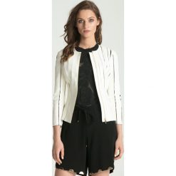 Kurtka skórzana. Białe kurtki damskie Versace Collection, bez wzorów, bez kaptura. Za 1,169.00 zł.